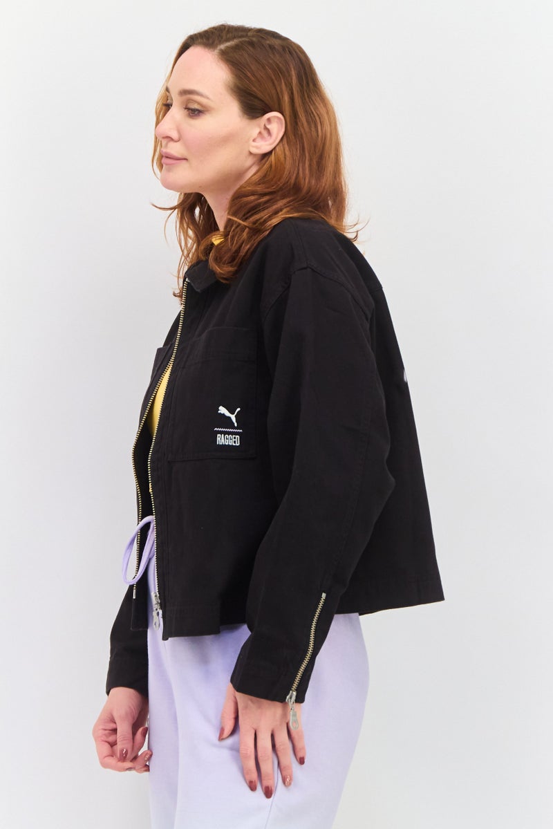 PUMA Puma x The Ragged Priest Women Sportswear Fit Long Sleeves Outdoor Jacket, Black - Image 3