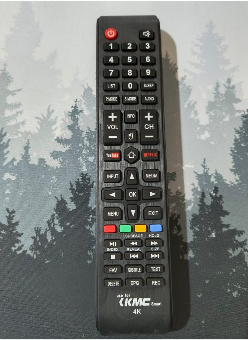 Universal Replacement Remote Control for KMC Smart TV - Easy Navigation and Control