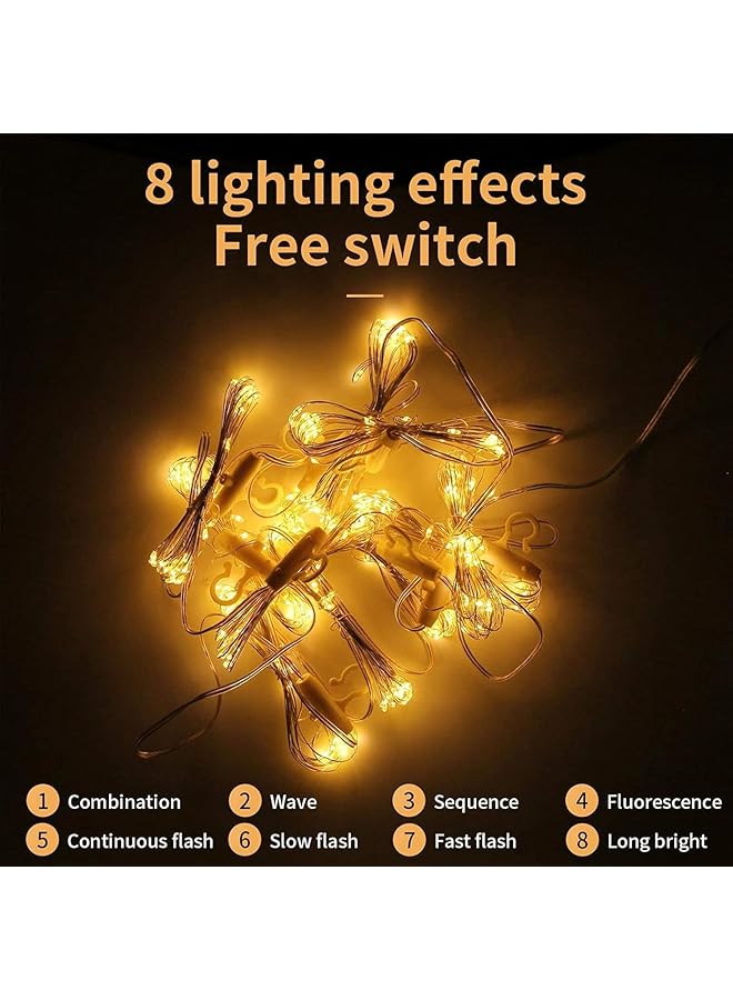 erorex Curtain Light Twinkle Lights For Bedroom Wall Window Hanging Fairy Lights For Wedding Backdrop Patio Birthday Party Indoor Warm White Waterproof Lights Decorative Lights 3M*3M - Image 4