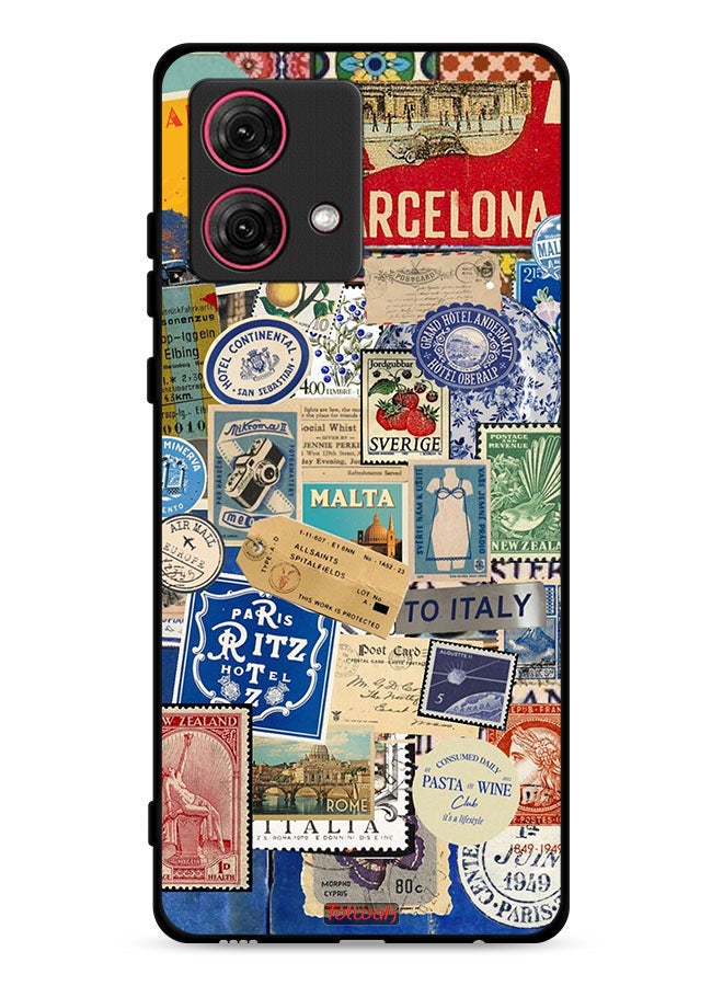 Tolwak Motorola Moto G84 5G Protective Case Cover Stickers Of Different Cities - Image 1