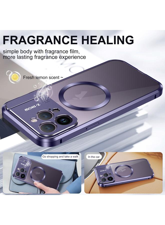 S-TOP Case For iPhone 15 Pro Aromatherapy Holder Single-sided MagSafe Magnetic Phone Case - Image 3