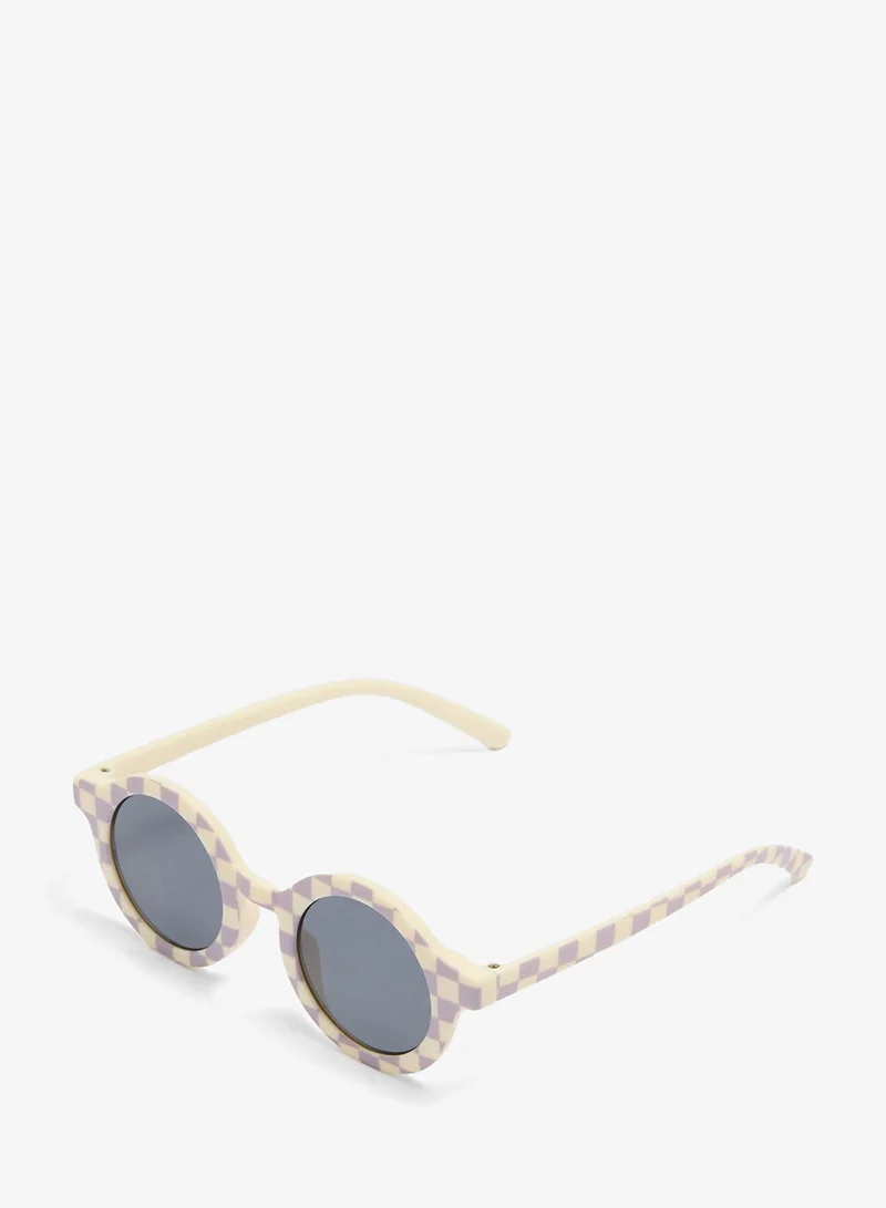 Matalan Boys Cream Checkerboard Sunglasses