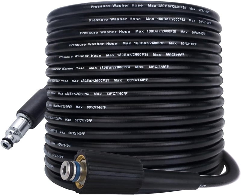 BEAR FORCE - Pressure Washer Hose Replacement 10 m x 160 Bar, Compatible with Black & Decker PW1300 PW1400 / AR Blue Clean 100 Series High Pressure Cleaner - Image 1