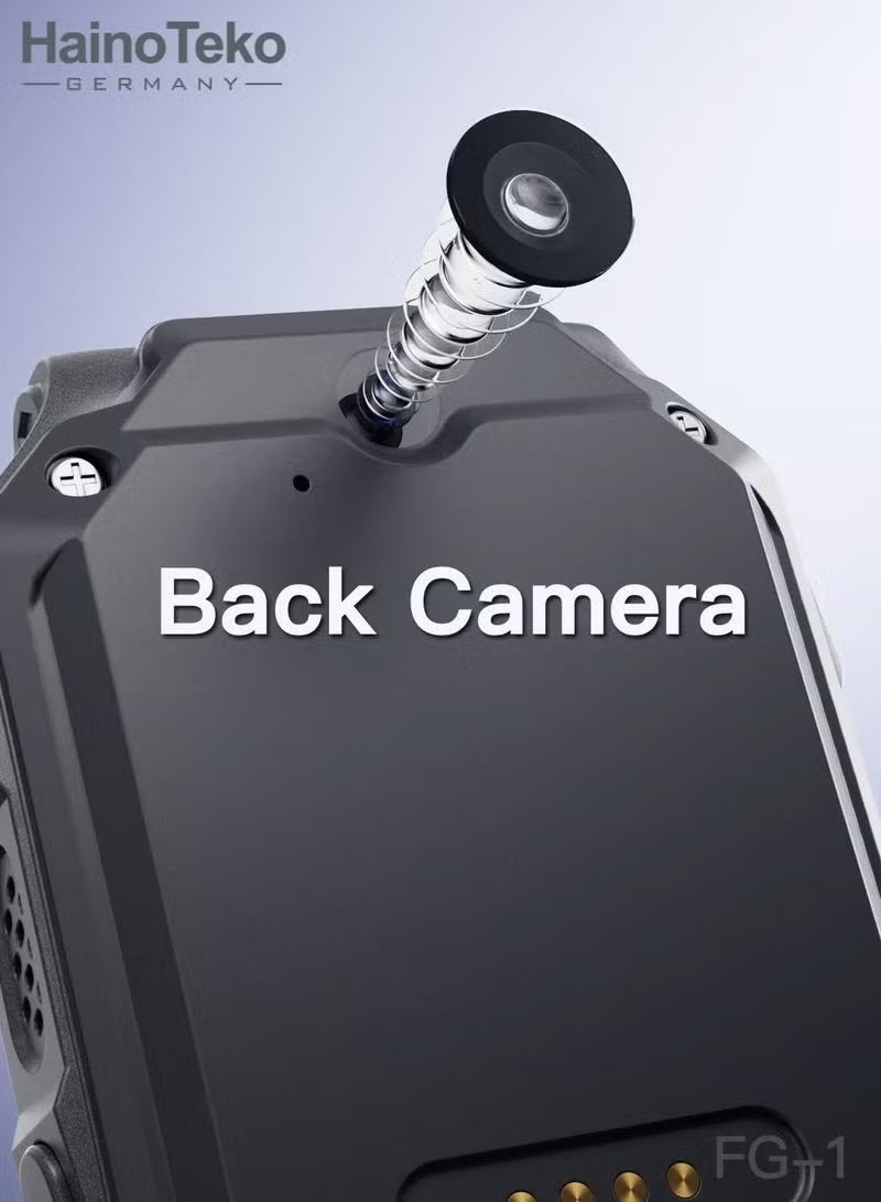 Haino Teko FG-1 Kids’ 5G Smart Watch with SIM Card Support – Dual Front & Back Cameras – Real-Time GPS Tracking, Voice & Video Calling – Durable Black Design with Interactive Learning & Safety Features – Perfect for Kids’ Communication and Entertainment - Image 3