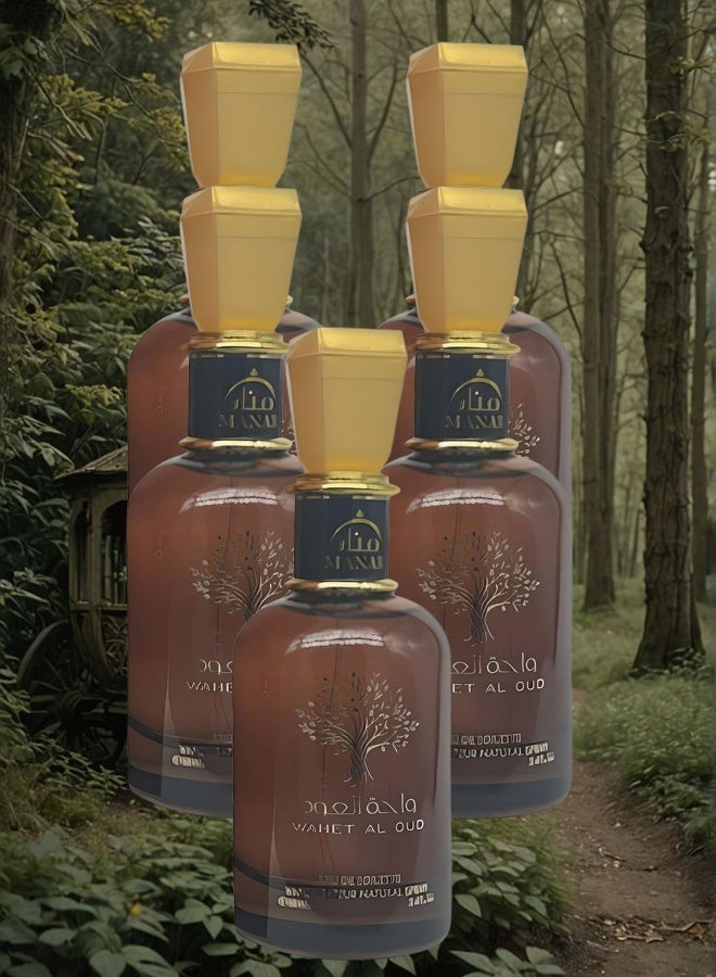 manar 5 Pieces Wahet Al Oud Perfume 100ml EDT - Image 1