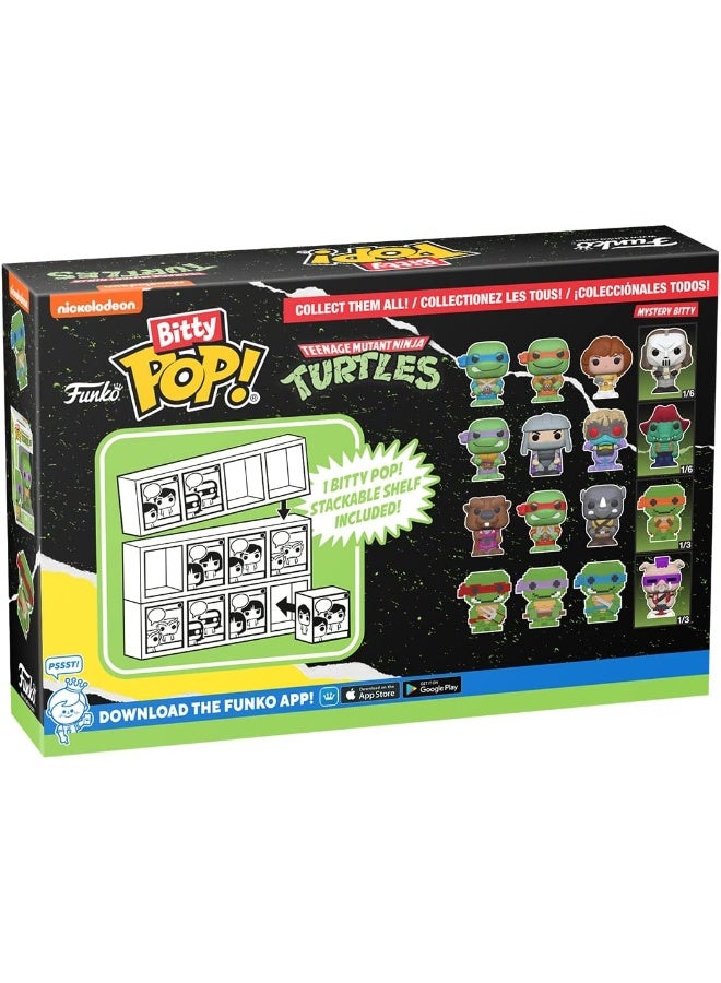 Funko Bitty Pop! Teenage Mutant Ninja Turtles - Donatello, Shredder, Baxter Stockman and A Surprise Mystery Mini Figure - 0.9 Inch (2.2 Cm) Collectable - Stackable Display Shelf Included - Image 3
