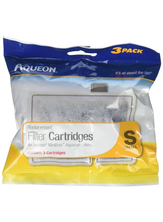 Aqueon Aquarium Fish Tank Replacement Filter Cartridges Small3 Pack, 1.4 Oz, Clear - Image 1