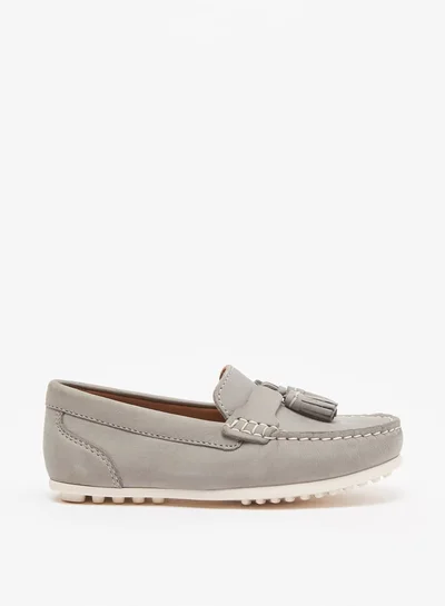 DUCHINI Boys Slip-On Moccasins With Tassel Detail