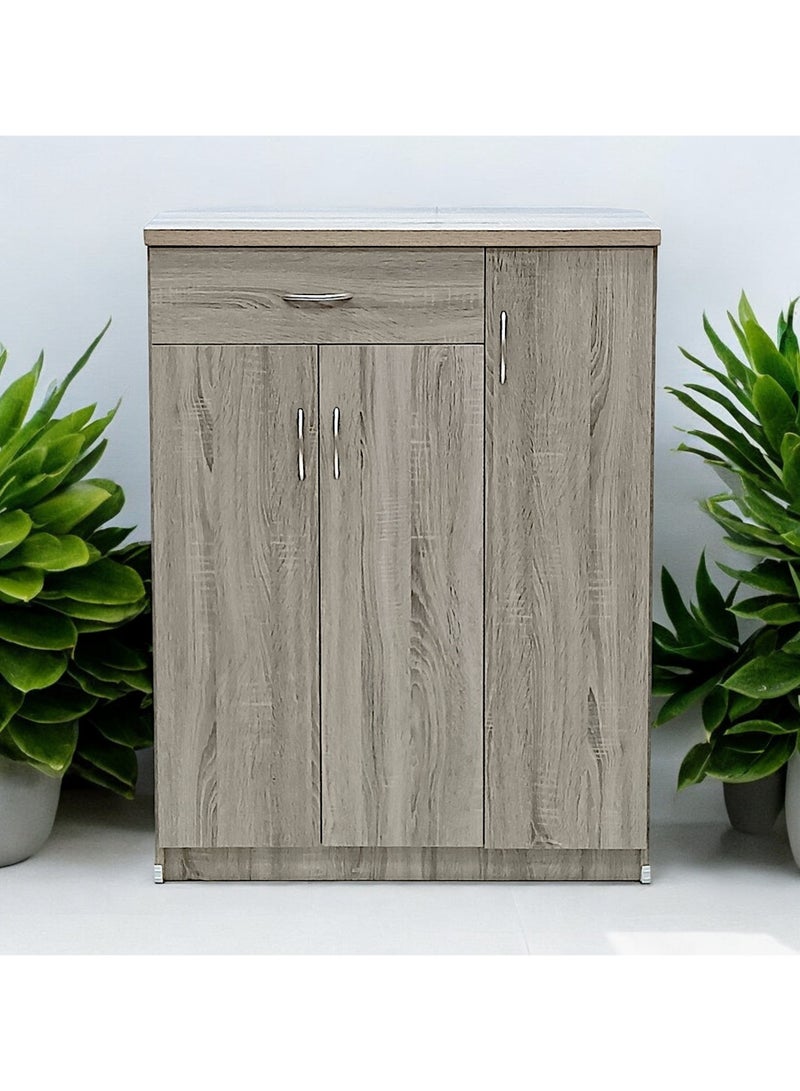 Sabir & Bros Furniture LLC SBF Wooden Shoe Cabinet with 3 Doors and 1 Drawer, 5-Tier Large Storage Shoe Organizer, Thailand Design, Shoe Rack for Hallway and Living Room  - Image 2