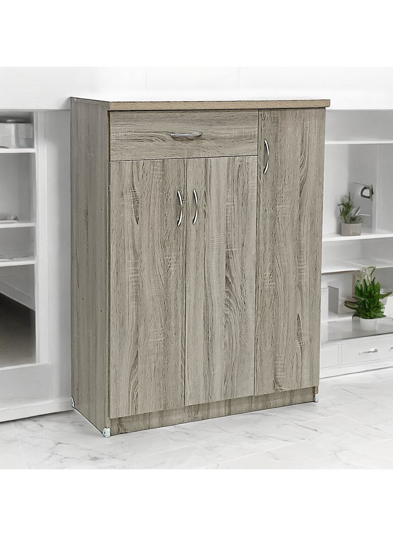 Sabir & Bros Furniture LLC SBF Wooden Shoe Cabinet with 3 Doors and 1 Drawer, 5-Tier Large Storage Shoe Organizer, Thailand Design, Shoe Rack for Hallway and Living Room  - Image 5