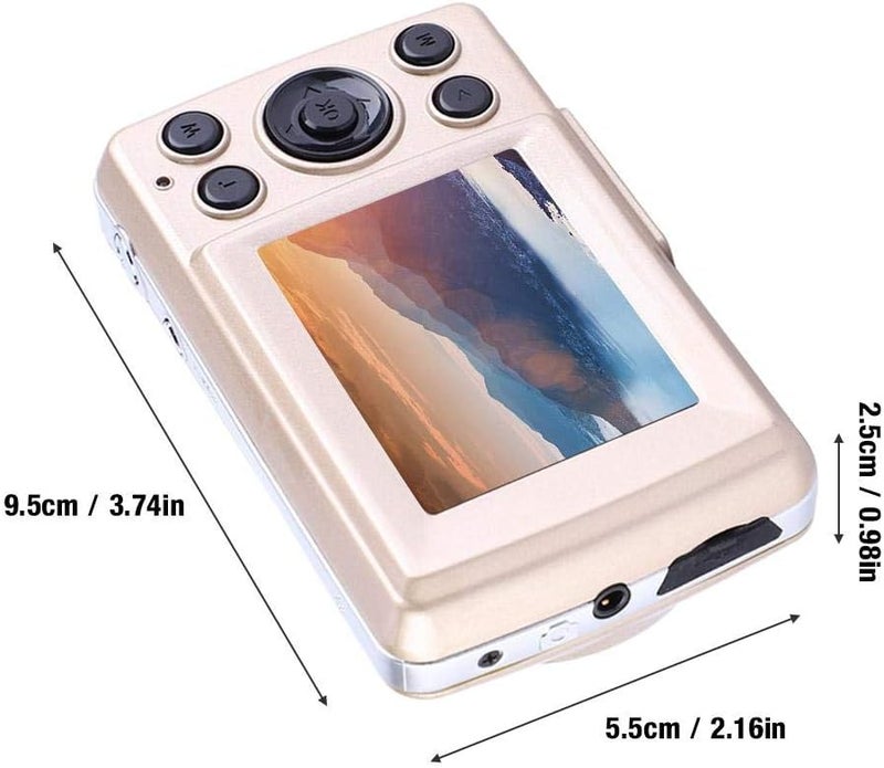 Rugged 30FPS Outdoor 4X Zoom Camera Rugged 720P HD Camera for Beach Camping(Golden) - Image 5