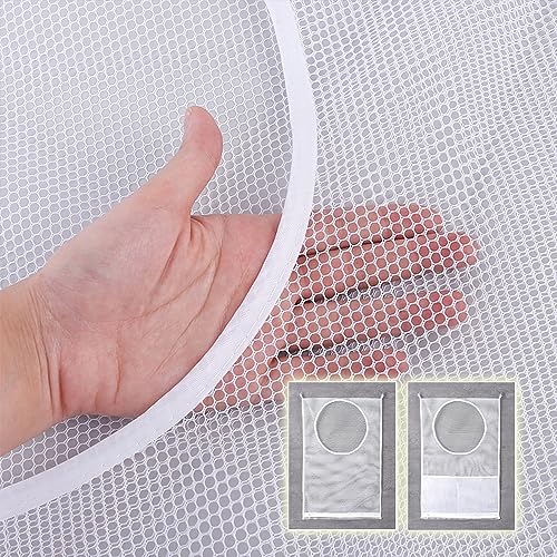 ZIIYAN 2 Pack Door Hanging Laundry Hamper Bag, Mesh Laundry Bag, Large Dirty Clothes Bag Over the Door Organizer - Image 4