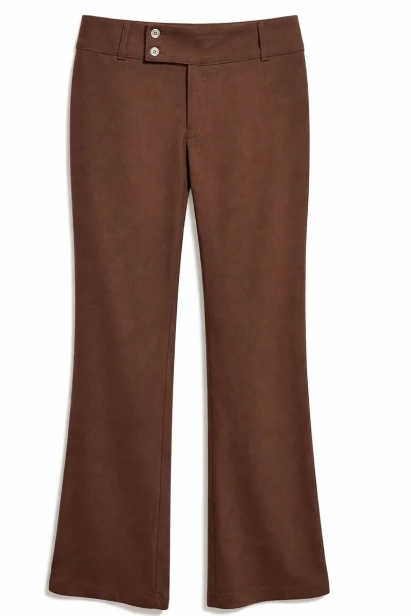 ميكسراي MIXRAY Women's Mid Waist Flare Pants