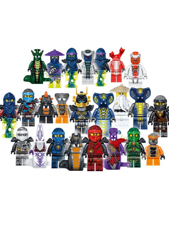 [Bags] National Cool 61045 Compatible With Lego 24 Phantom Series Building Blocks Ninja Little Figure Brand 31035-Color:National Cool 61045 [bag]]  - Image 1