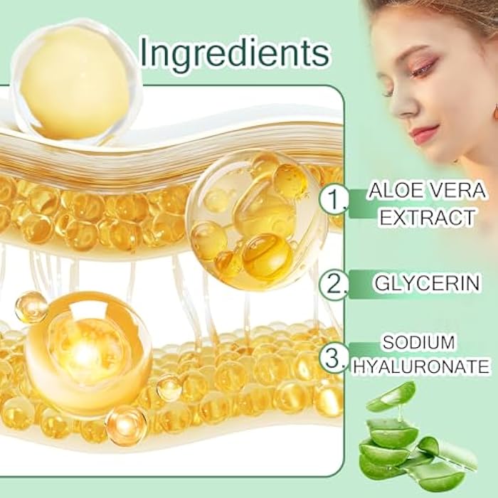 XMXueMei Aloe Vera Face Skincare Set,9 Pcs Aloe Vera Skin Care Set with Face Masks,Exfoliating Gel, Wash,Toner, Serum, Moisturizer Cream,Eye Cream,Moisturizing Skin Care Kit - Image 4