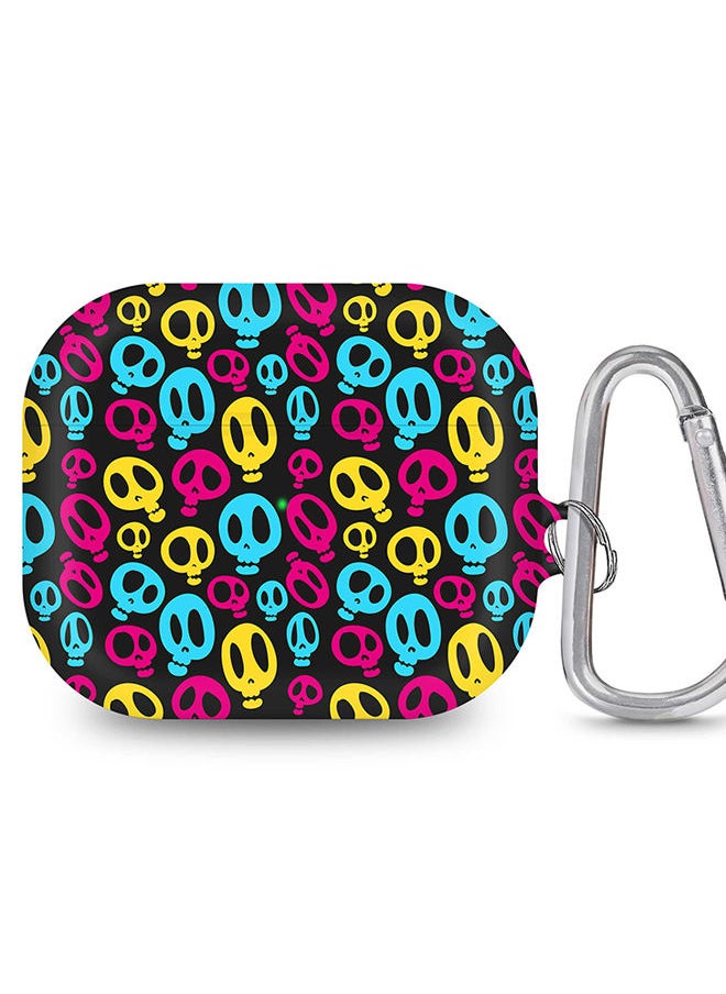 Stylizedd StylePods Case for Airpods 3rd Gen Case With Anti-Lost Keychain - Crazy Skulls  - Image 1