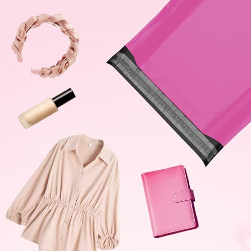 TRAEKESYI Pink Poly Mailers 14.5X19 50 Pack, Strong Adhesive Shipping Envelopes for Clothing/Shirt, Poly Bags for Small Businesses, Waterproof Mailing for Shipping, Packages Bags - Image 4