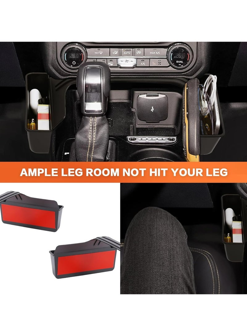 Oasisgalore 4PCS for Ford Bronco Accessories 2024 2021 2022 2023 2/4 Door Auto Car Interior Bronco Accessories Console Shifter Storage,Glove Box Dividers Organizer,Door Handle Organizer,Armrest Storage Box - Image 4