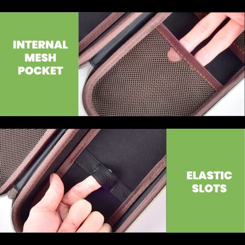 ALKOO Stethoscope Case Compatible with 3M Littmann Classic III Monitoring/Lightweight II S.E/Cardiology IV Diagnostic/MDF Acoustica Stethoscopes, Extra Pocket for Doctor & Nurse Accessories (Dark Brown) - Image 3