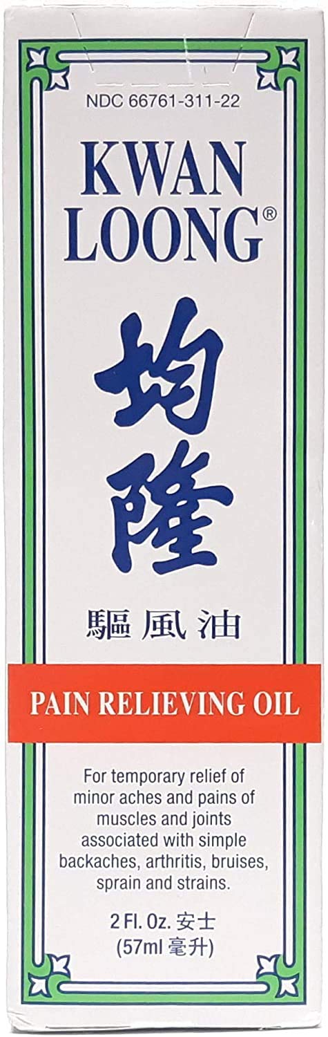 Kwan Loong Kwan Loong Medicated Massage Oil for Pain Relieving 2 oz Menthol Oil Recommended for Arthritis Shoulders Knee Joint Discomfort Back Neck Pain Relief Sore Muscle