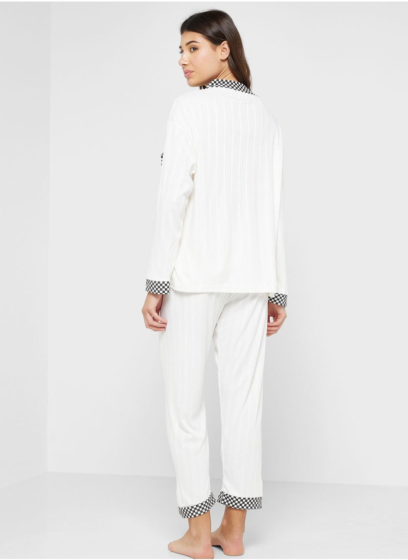 Ginger - Bow Detail Pyjama Set - Image 1