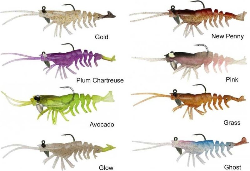 3D Shrimp RTF 9 cm 7 gr Fake Fish 2 Pieces Pink