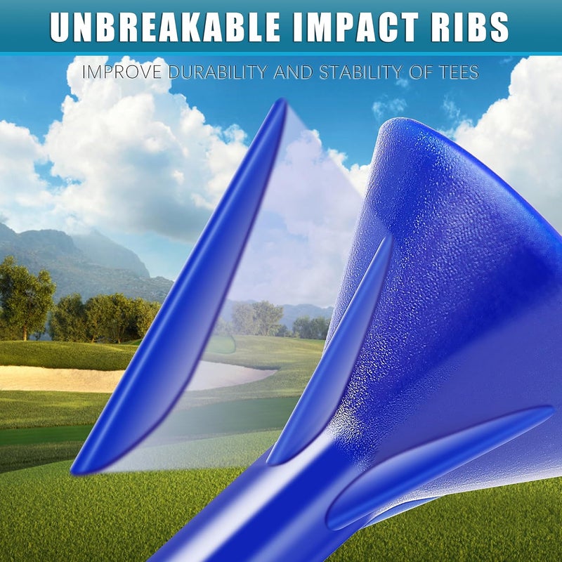 Champkey 3-1/4" Premium Plastic Golf Tees｜Excellent Durability and Stability Tees | Choose Between 25 Pack and 50 Pack - Image 4