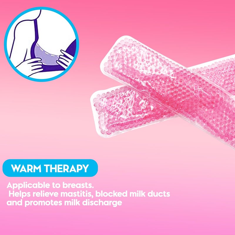 HI FINE CARE 2 PCS Reusable Perineal Cooling Pad, Hemorrhoid and Perineal Ice Packs, Postpartum and Hemorrhoid Pain Relief, Hot & Cold Packs for Women After Pregnancy and Delivery(10X2.4in) Washable Sleeves - Image 5