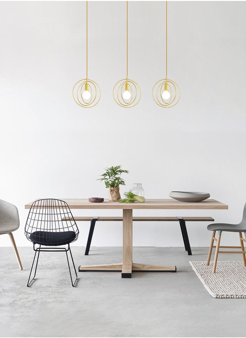 Industrial Vintage Design E27 Pendant Light Fixture/120cm Length/Golden