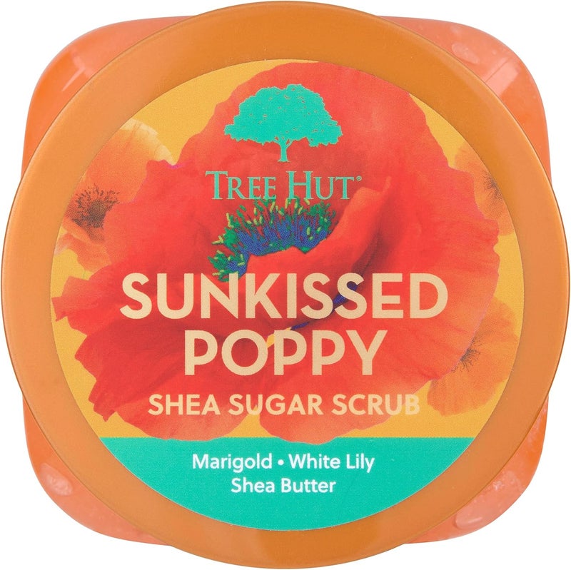 Tree Hut Sunkissed Poppy Shea Sugar Scrub - 510g Exfoliating Body Scrub - Image 2