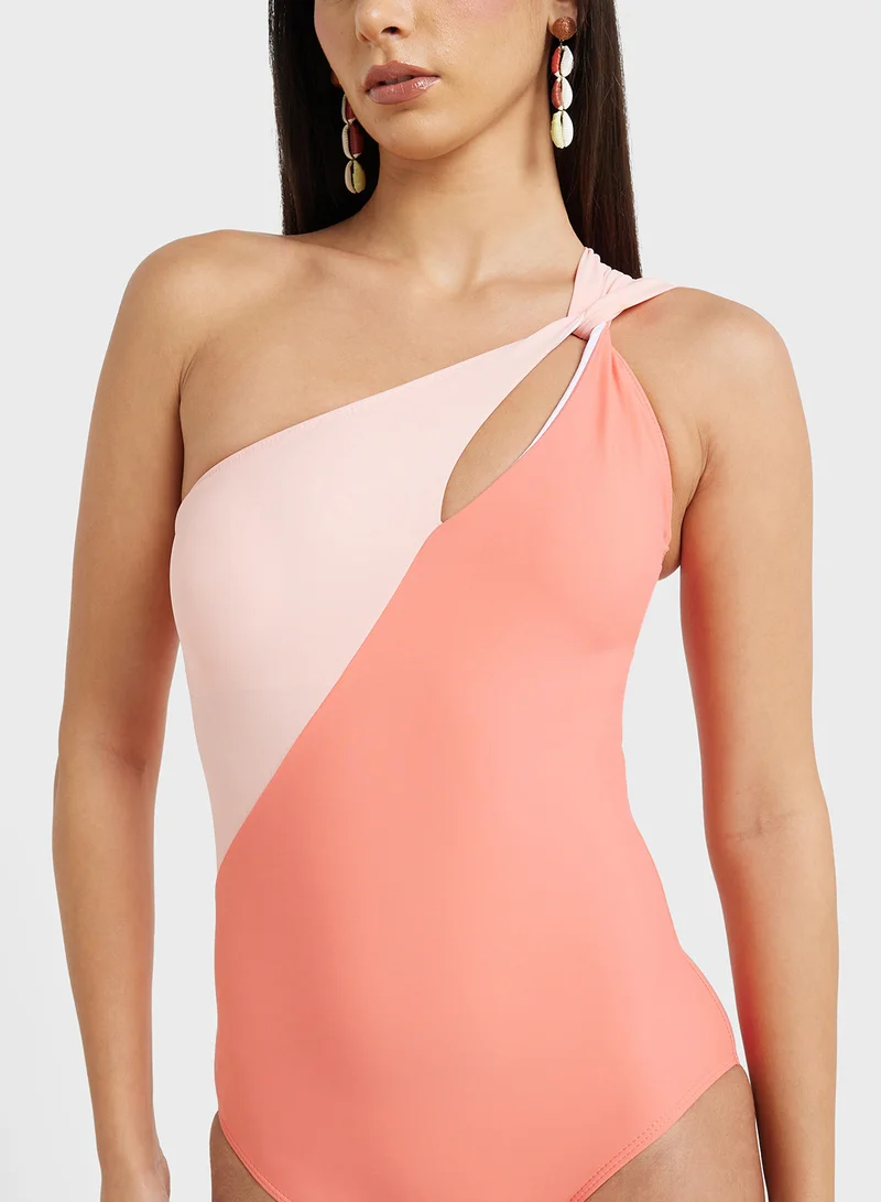ايلا Two Toned Swimsuit With Cutout