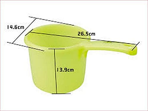 JapanBargain 3040, Japanese Plastic Water Ladle Bath Ladle Dipper Green Color, Made in Japan (1, Green) - Image 4