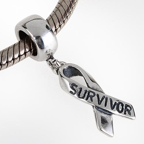 ARTCHARM Survivor Ribbon Dangle Charm - 925 Sterling Silver - fit Women Charms Bracelets - Image 4