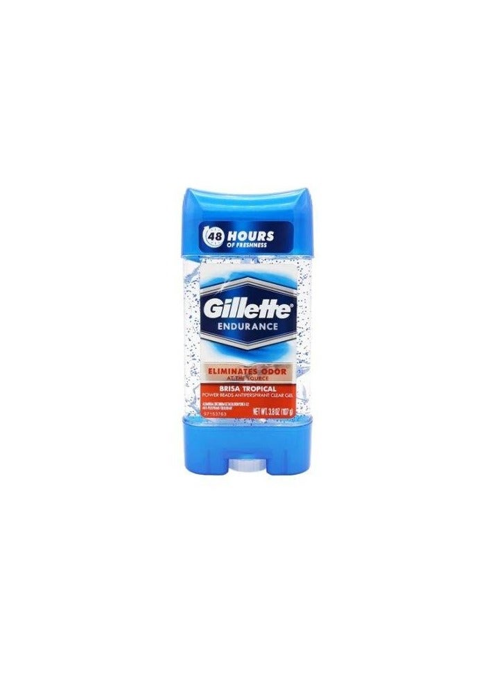 Gillette Endurance Brisa Tropical Clear Gel Antiperspirant (107g)