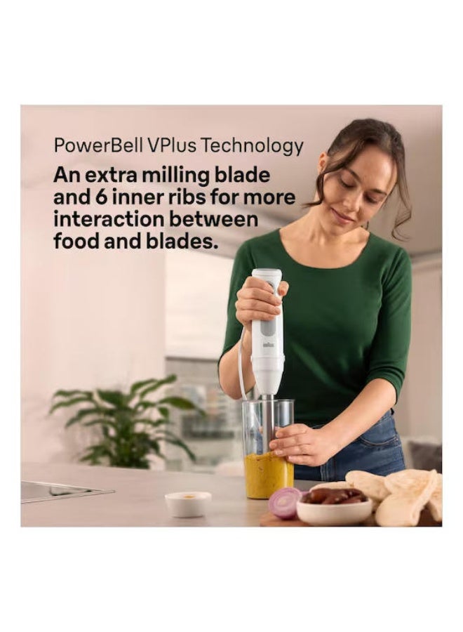 BRAUN Multiquick 5 3 In 1 Hand Blender Set 1000W With Beaker 500 ML Chopper Whisk Powerbell Vplus 21 Speeds MQ 50236 M - Image 4