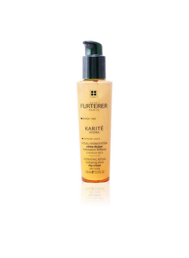 Rene Furterer Karite Hydra Hydrating Shine Day Cream Dry Hair Norinse Leavein Shea Oil 3.3 Oz.  - Image 1