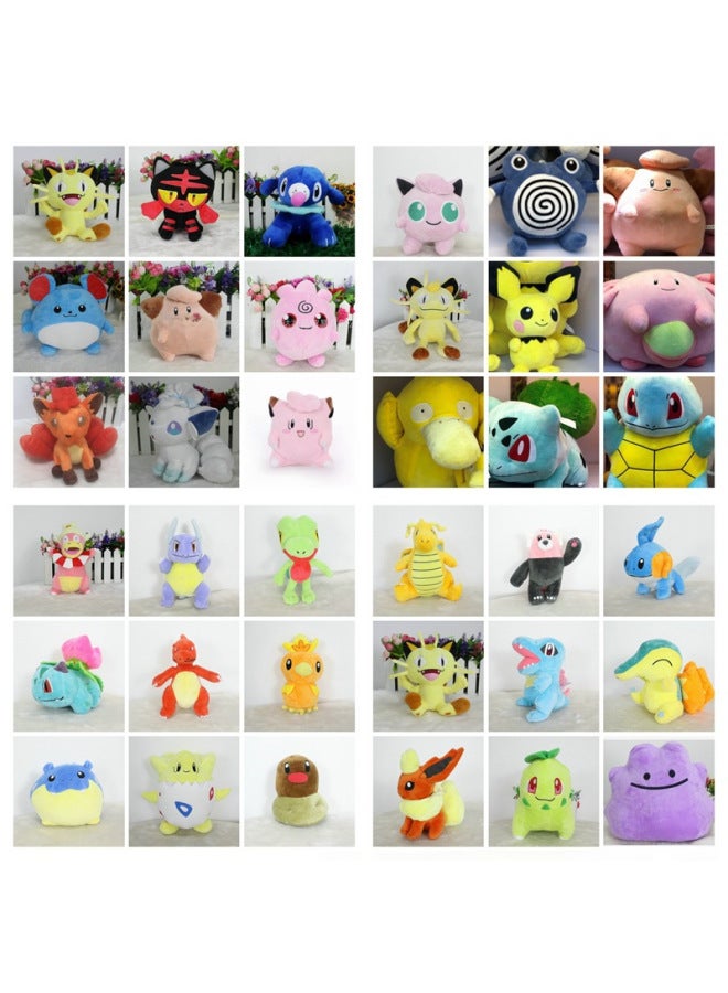 7-8 Inch Pet Elf Cute Frog Lotus Leaf Mary Sea Lion Ball Puffy Fatty Six Tail Water Leaping Fish Toy/plush Doll-Color:Fire Dinosaur-Height:15-18 Inch  - Image 2