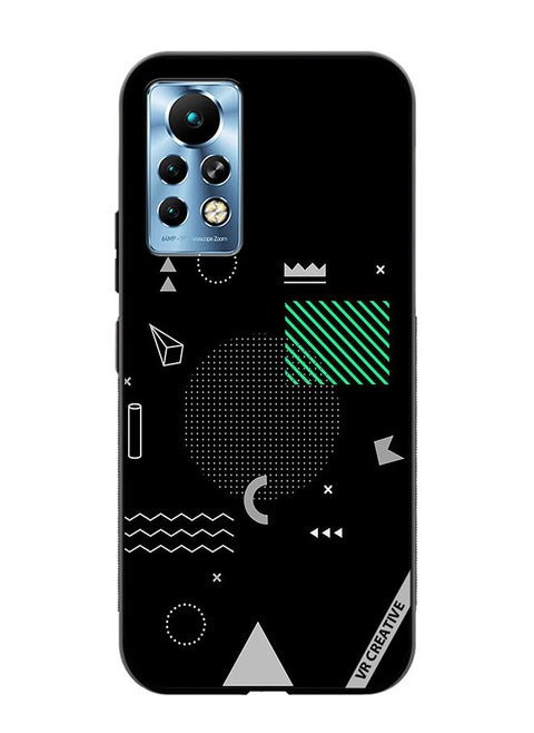 Protective Case Cover For Infinix Note 11 Pro Geometric Designs Design Multicolour