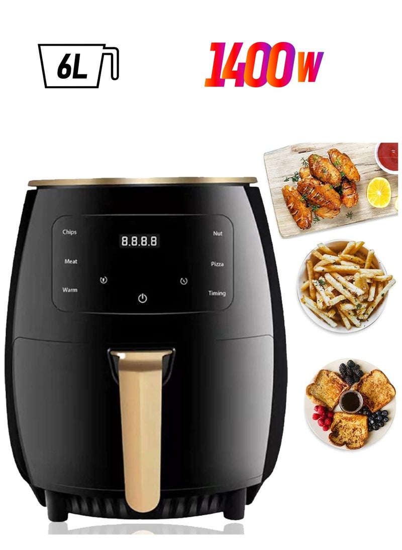 SILVER CREST Air Fryer Intellect Screen Contact Control Air Fryer Multi functional Oil-Free Healthy Air Fryer Intelligent Timing Temperature Resistant Air Fryer Electric 