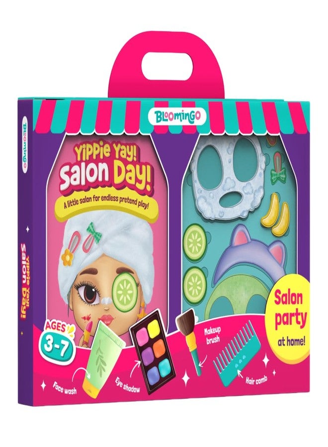 Bloomingo Yippie Yay! Salon Day | Engaging Roleplay Activity for Kids Age 3–7 | Develop Creativity, Social Imagination & Motor Skills While Styling Characters with 18+ Accessories - Image 1