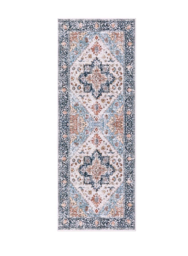 Retro Persian style living room coffee table bedroom carpet - anti slip, stain resistant, easy to clean, washable, soft and comfortable area carpet - Image 1