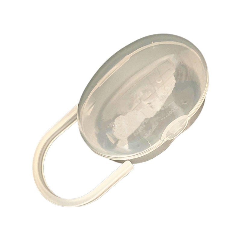 Yellow Hygienic Soother Travel Case PP Durable Transparent Storage Box For Kids Lightweight 1 Pack 22g - Image 2