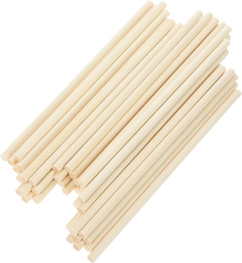 أعواد المصاصة الخشبية الطبيعية ١٠٠ قطعة، درجة غذائية، ناعمة ومستديرة، للحرف اليدوية وصنع الآيس كريم - Image 2