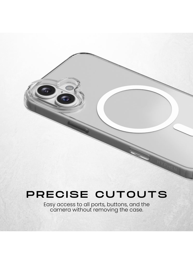 HYPHEN AIRE MagSafe Clear Case - iPhone 16 Plus - 6.7
Military Grade Drop-Tested Case Clear - Image 2