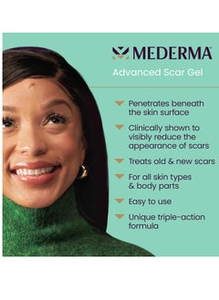 Mederma Mederma Advanced Scar Gel, Treats Old and New Scars, Reduces the Appearance of Scars from Acne, Stitches, Burns and More, 50 Grams  - Image 2