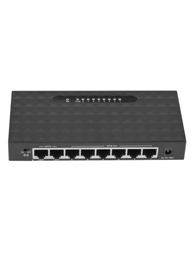 Mini LAN POE Ethernet Network Desktop Switch 8 Port 10/100Mbps Fast Hub