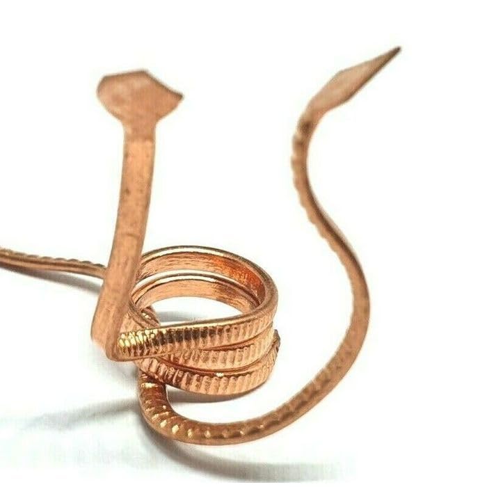 Krisah Pack of 6 Pairs Nag Nagin Joda for Kaal Sarp Dosh Niwaran/Neev Puja (Copper & Silver) - Image 5
