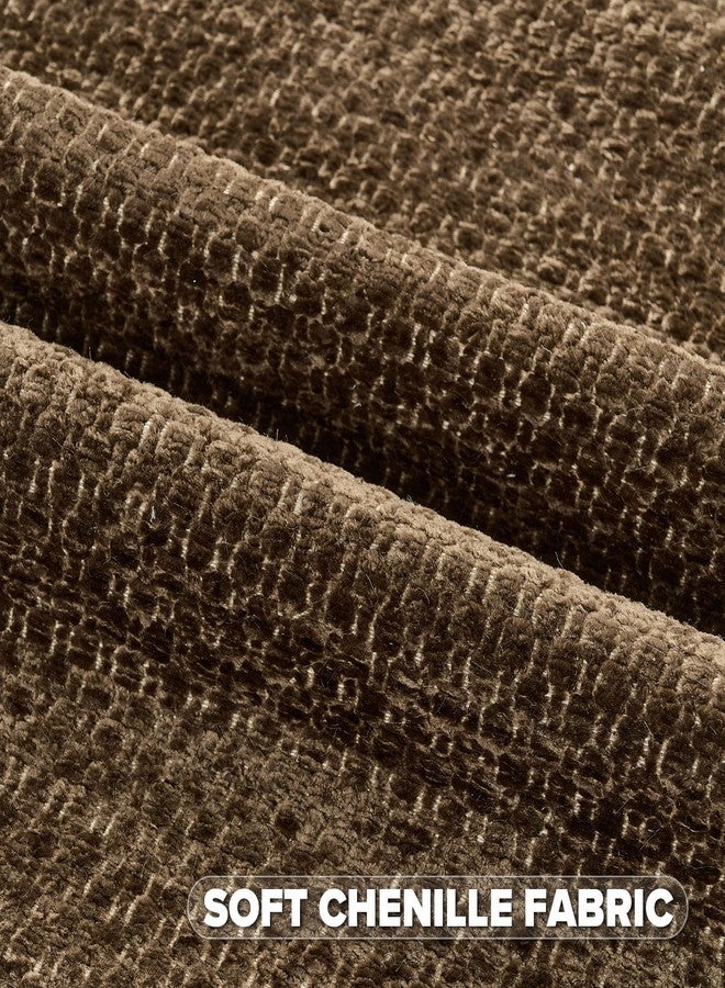 FUTEI Dark Brown Decorative Throw Pillow Covers 18x18 Inch Set of 2,Soft Grainy Textured Cushion Cases,Modern Home Decor for Couch Bed Living Room - Image 2