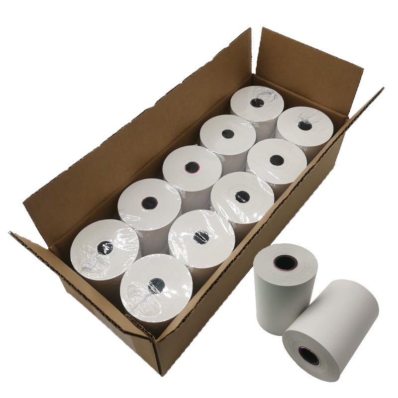 Bigger (10 Rolls) 3 1/8 x 230 Thermal Paper Rolls, BPA Free Thermal Receipt Paper Rolls, 3.125 inch Wide and 230 ft Long Per Thermal Paper Receipt Roll - Image 1