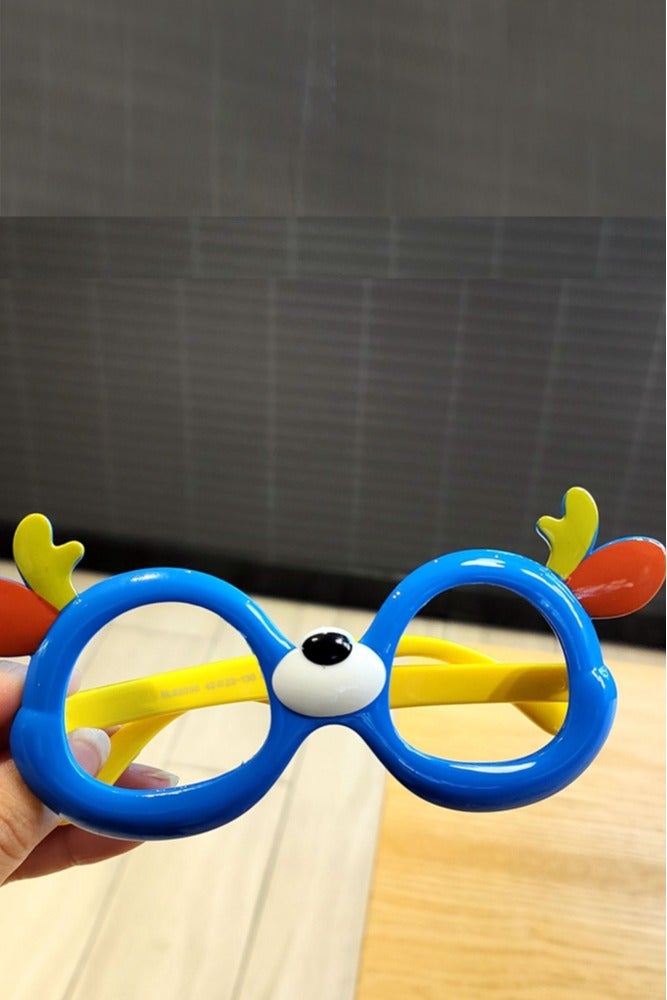 Al Aoyama toddler kids Deer Antler Glasses Frame - Soft Silicone No Lens Toddler Costume Accessories for Boys Girls, Non-Slip Safe Dress Up Play (0-5 Years) 
